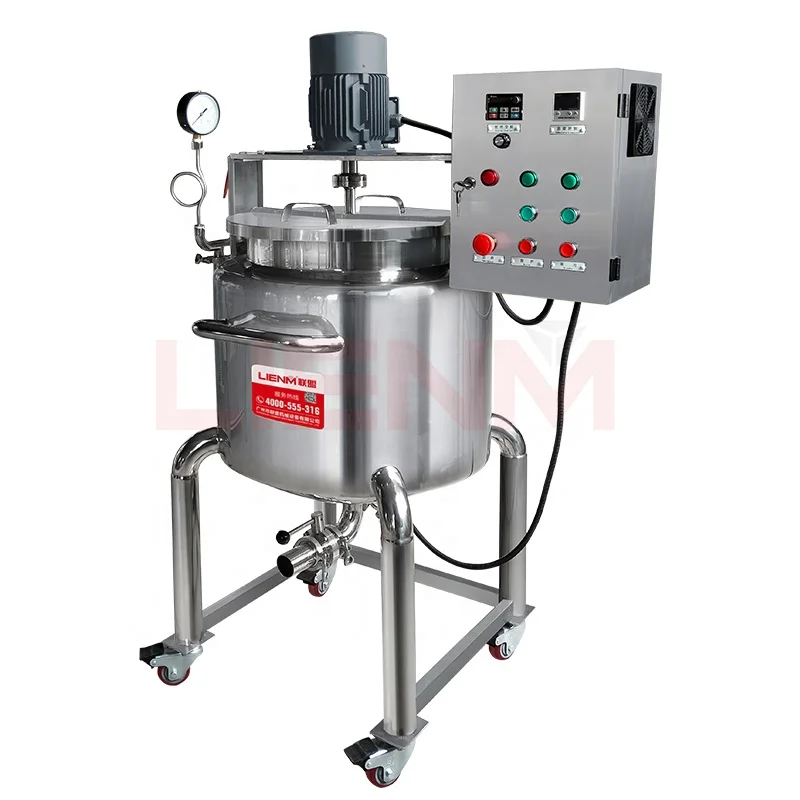 Customized 60L 100L 200L Homogenizer High Shear Blending Tank Silverson Mixer Homogenizer Makeup Machine Mixing Pump