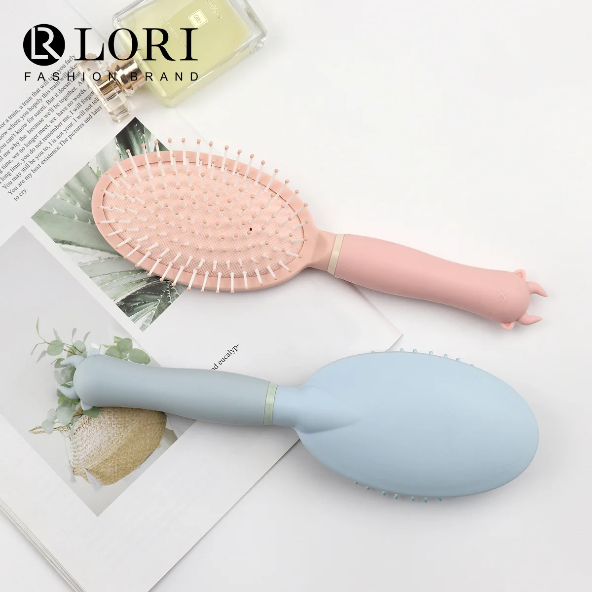 Oval shape air cushion comb cute cartoon handle airbag household hairdressing scalp massage comb