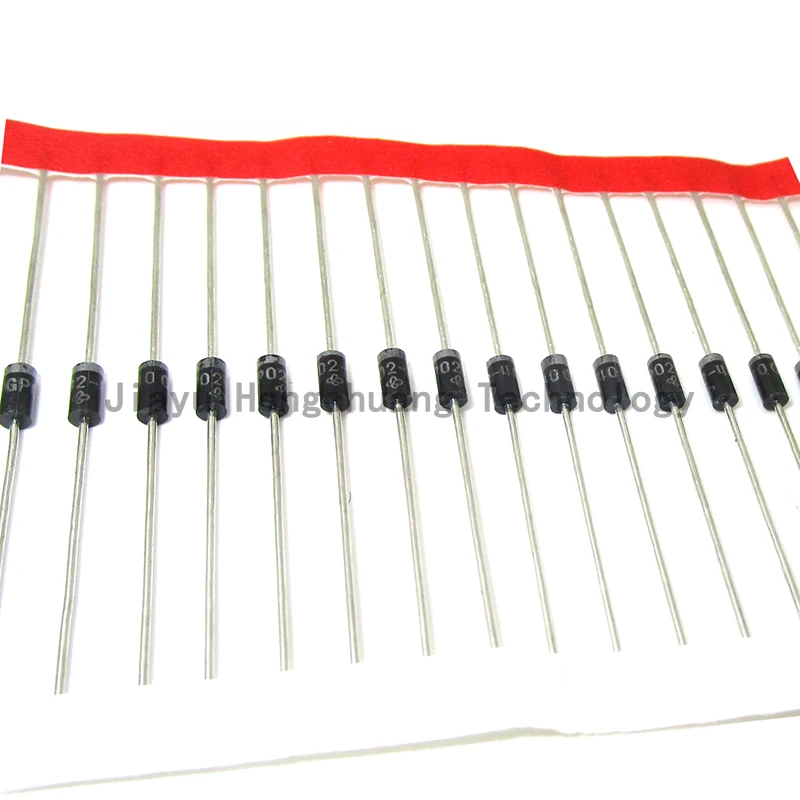 50PCS/Lot GP02-20 GP02-30 GP02-40 Inline DO-41 0.25A 2000V 3KV 4KV Rectifier Diodes