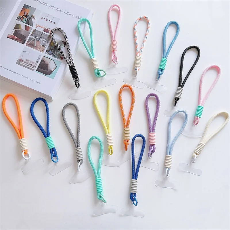 Mobile Phone Lanyard Strap Hanging Chain Ring Cord With Patch Wrist Strap For Cell Phone Case Rope Keychain