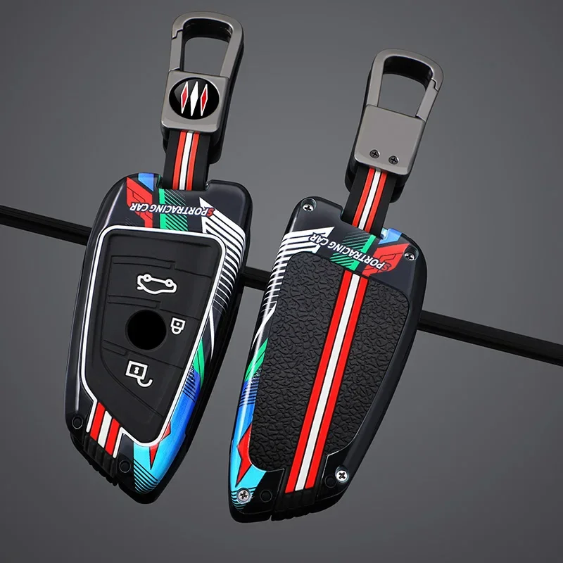

Спортивный двухцветный чехол для автомобильного ключа для BMW F20 G20 G30 X1 X3 X4 X5 G05 X6 X7 G11 F15 F16 G01 G02 F48 G30 Автомобильные аксессуары
