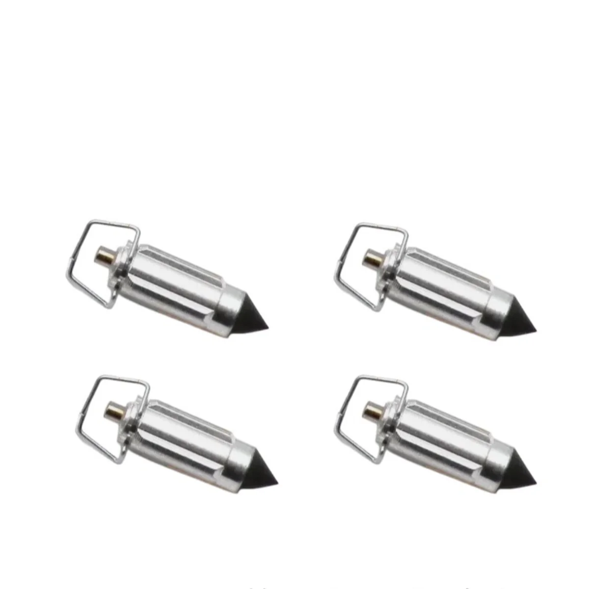 4Pcs Carburetor Float Needle Valves With Retaining Clips Universal Carb Repair Parts
