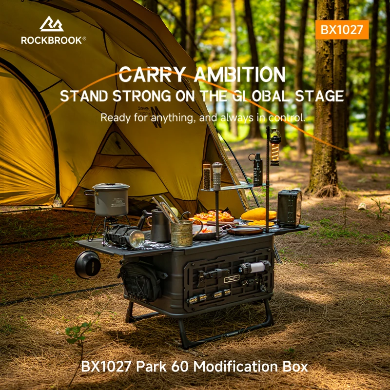 Aluminum Foldable Table Box Im - Outdoor Camping Bin recension och pris
