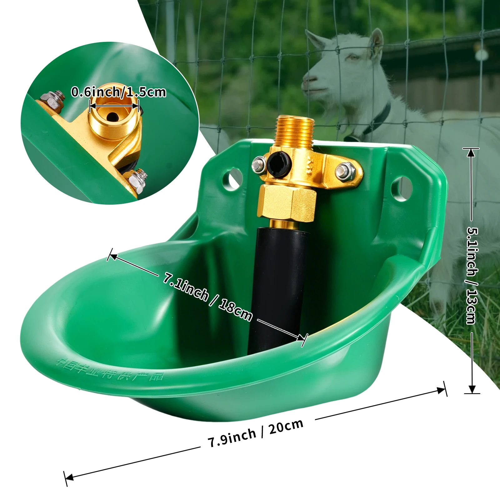 Sheep Drinking Bowl Fully Automatic Water Dispenser Goat Cow Dog Horse Drinking Trough Livestock Feeding Equipment Feeding Tools
