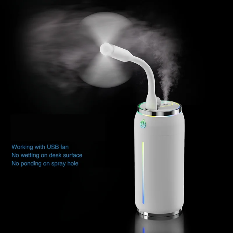 Humidifier Creative ความชื้นพัดลมขนาดเล็ก Moisturizing Instrument เดสก์ท็อปน้ํามันหอมระเหยน้ํามันหอมระเหยเครื่อง 220ML C
