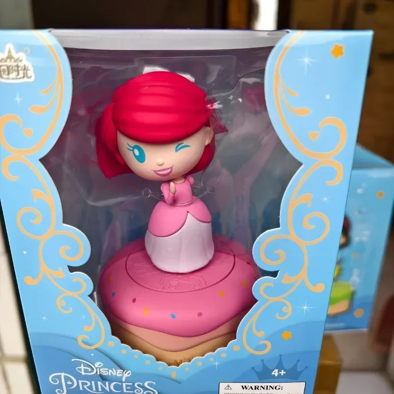 Disney Sneeuwwitte Assepoester Ariel Belle Prinses Muziekdoos Speelgoed Actiefiguren Danspop Model Verzamelbare Ornamenten Kids Cadeau