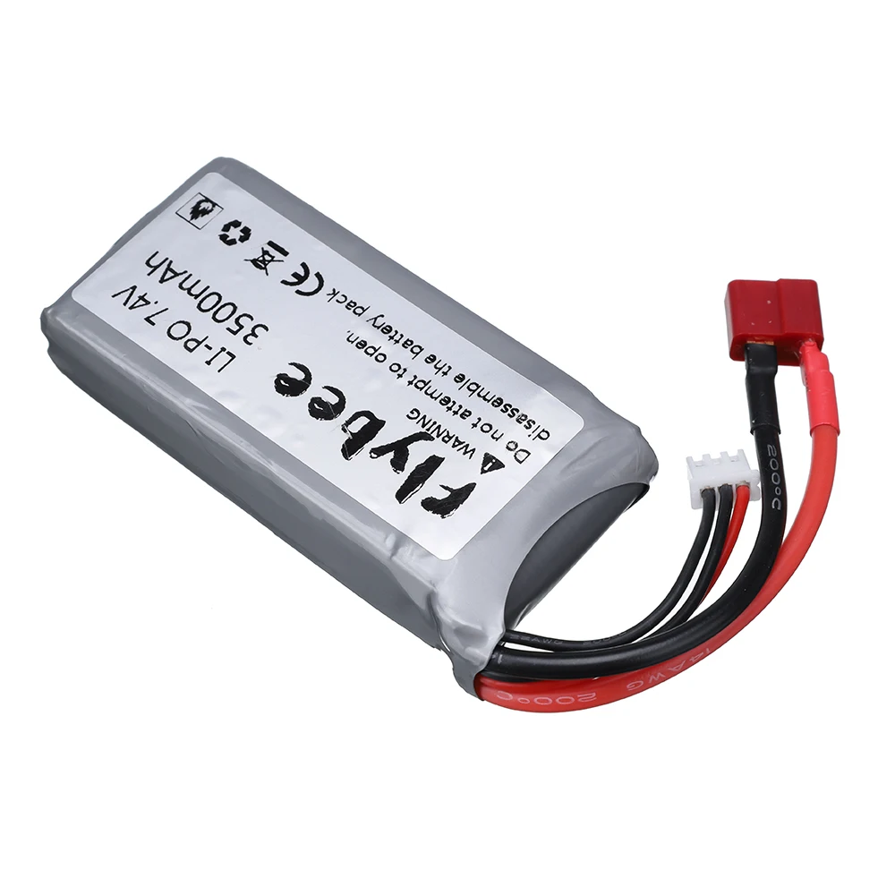 7.4V 3500mAh Li-polimerowa bateria samochodowa RC MAX 60C dla Wltoys144001 12428 12423 RC Car Toys feiyue 03 Q39 Części baterii 2S 7,4 V