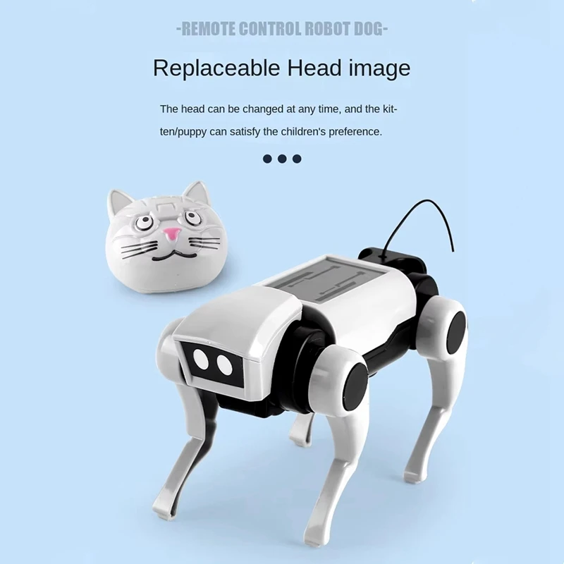 Радиоуправляемый робот, механическая собака, детская игрушка с дистанционным управлением, научное обучение, электрический сборочный набор «сделай сам», подарок для мальчиков
