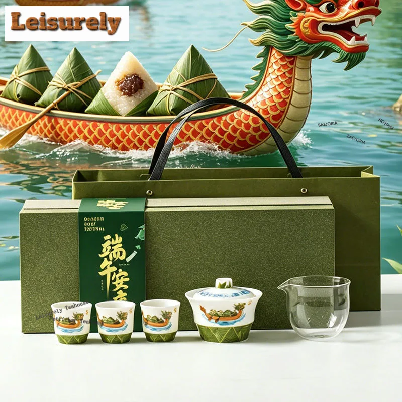 

Mutton Fat Jade White Porcelain Tea Set Complete Set Elegant Tea Ceremony Set Teapot And Tea Cup Set Tableware Supplies Gift