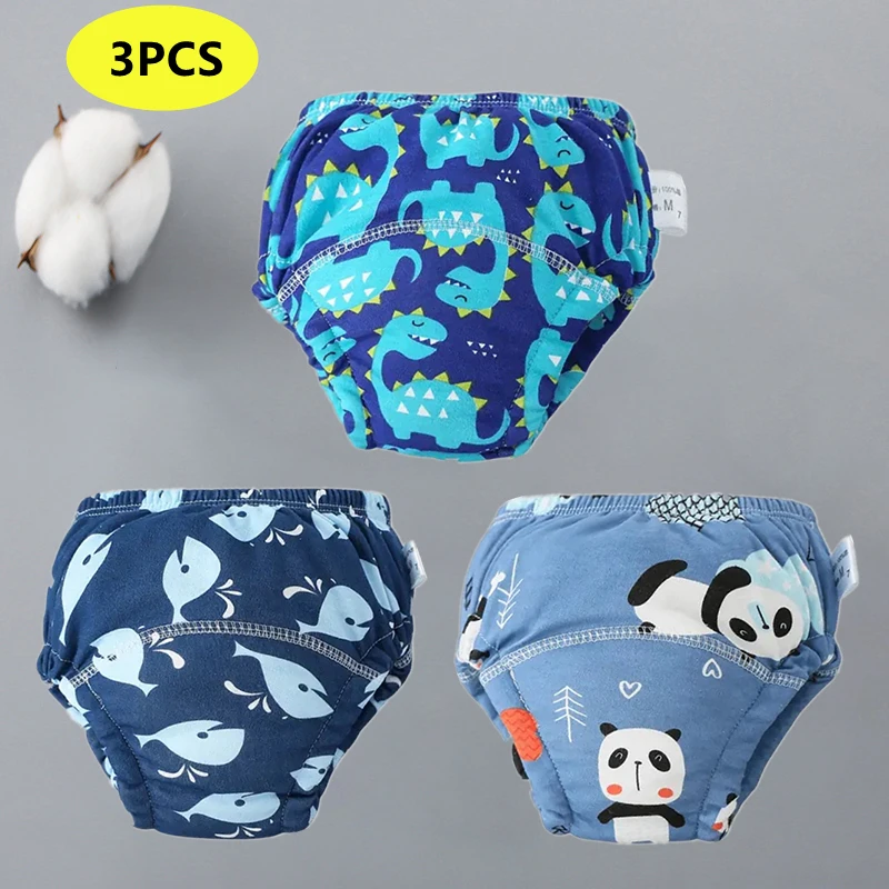 3PCS/1PCS Neugeborenen Training Hosen Baby Shorts Waschbar Unterwäsche Junge Mädchen Tuch Windel Mehrweg Windeln Infant zeug Zubehör – Detail 2