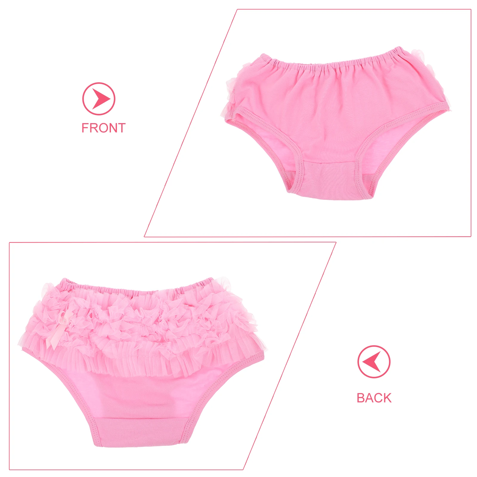 

Cute Baby Girls Cotton Diaper Cover Ruffled Bloomers For Toddler Comfortable Breathable Birthday Party Beach Use