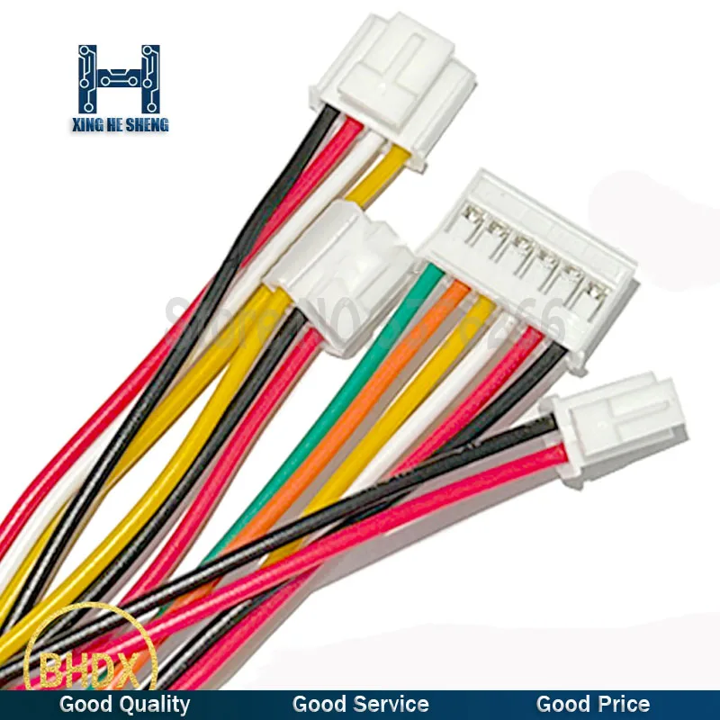 Conector retangular da carcaça, PAP-04V-S 24AWG PA, 2mm PAP dupont, 2,54 2.0mm, PA2.0 2 3 4 5 6 7 8 9 10 12 posição, 5pcs