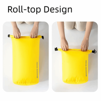 3Pcs/Set Ultralight Dry Bag Sack Waterproof Quick Drying Clothes Storage Bag Foldable Adjustable Dry Storage Bag Rafting