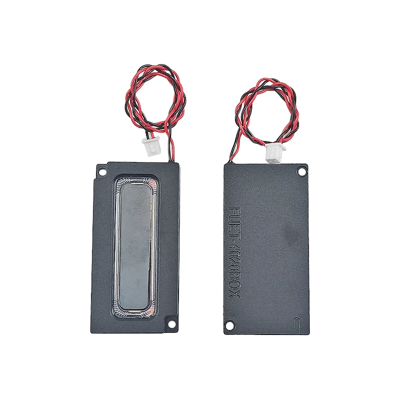 GHXAMP 40x20mm 캐비티 스피커, 장착 구멍이 있는 직사각형, 지능형 음성 방송 스피커 4020, 1 쌍, 4ohm, 1W