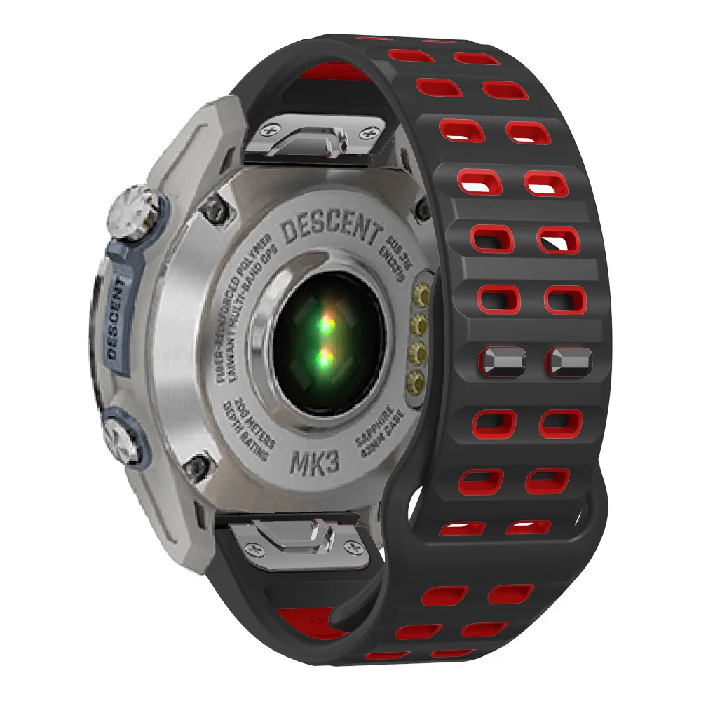 Cinturino in silicone QuickFit 22mm 26mm per Garmin Fenix 7X 7 Pro Solar/6X 6/Epix/Forerunner 965 955/Instinct 2X/D2 bravo Ladies band