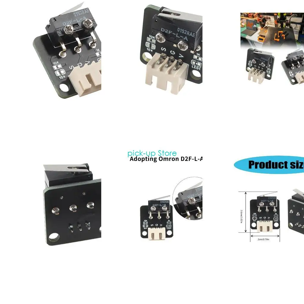 

Q5WA 3D Printer Accessories, Durability Small Limit Switches for CR 10 10S,Ender3/Ender3Pro Accurate Print Calibration