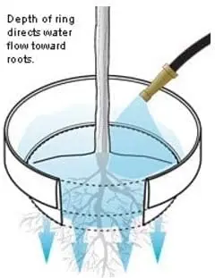 Paquet de 6 24 pouces d'anneaux de plantation. Bordure et rétention de l'eau. Protege les arbres et sépare la roche, le paillis et l'herbe