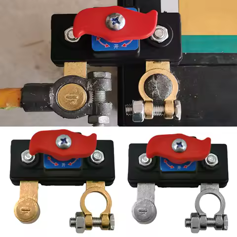 Battery Disconnect Control Battery Power off Control 12/24V Isolator Auto Terminal Dual Voltage Battery Maste Cut Off Switch
