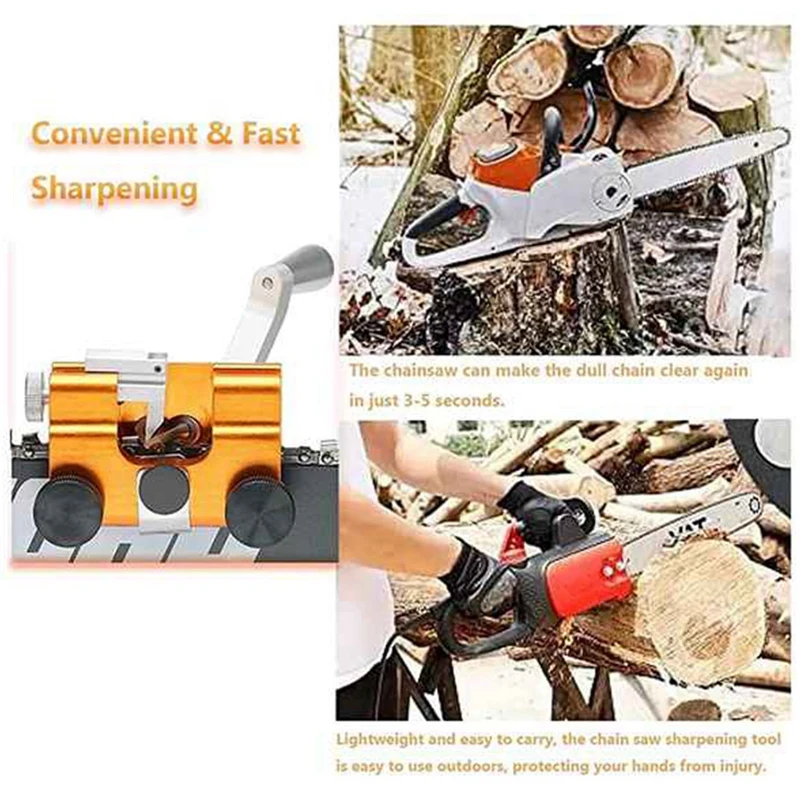 Точилка для цепей, ручные шатуны, портативная точилка для цепных пил, точилка для бензопилы для лесоруба и садожников
