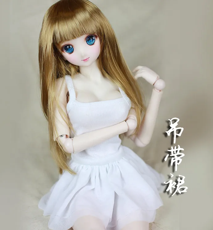 

BJD Suit Basic white base suspender base skirt suit for 1/3 BJD SD DD SD10/13 SD16 BJD DD DY Doll Accessories