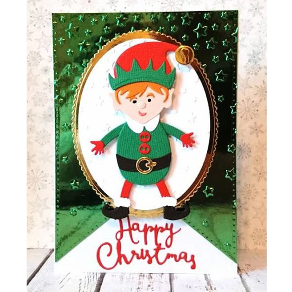 Der kleine Prinz, Weihnachtsmann, der Elch und Schneemann, Metall-Stanzformen für DIY-Kartenherstellung, Scrapbooking, Fotoalbum, Basteln