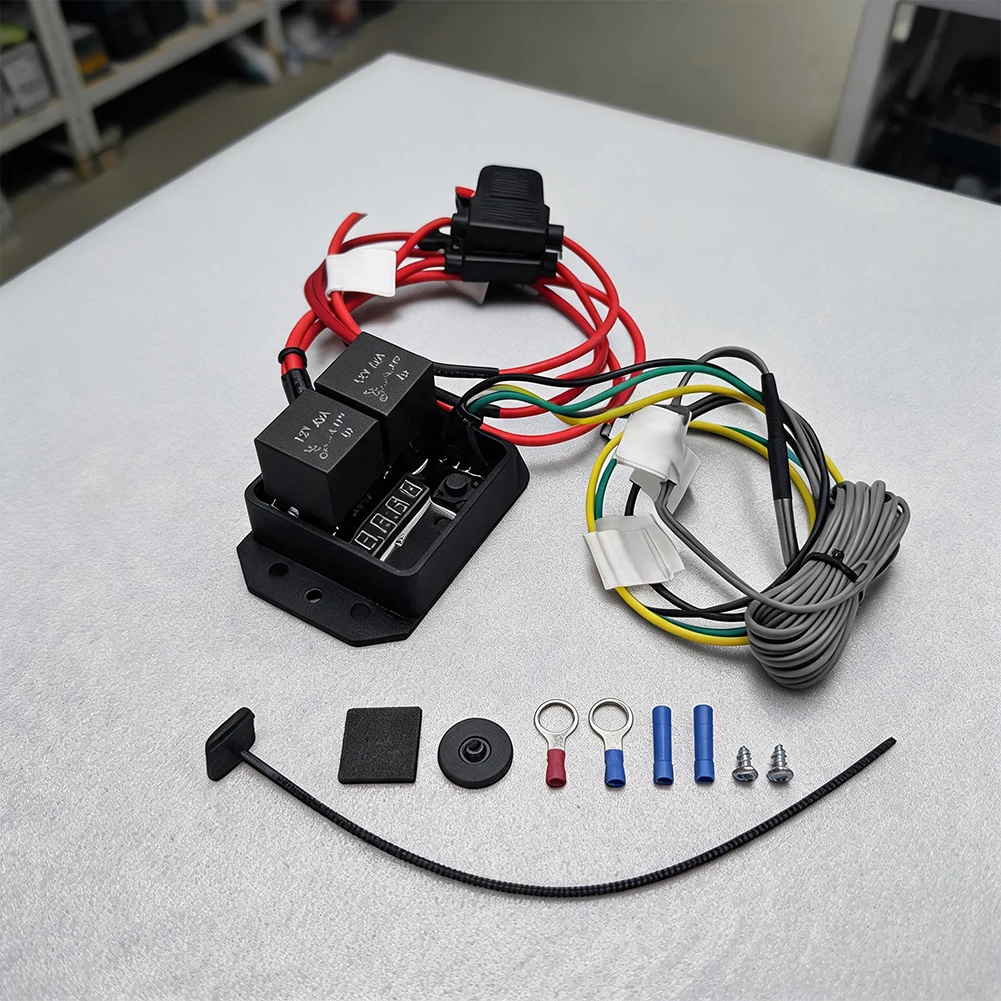 Digital Radiator For Fan Controller Kit 12V 24V Electric Relay Temperature Switch Waterproof Plastic For Car AC Cooling
