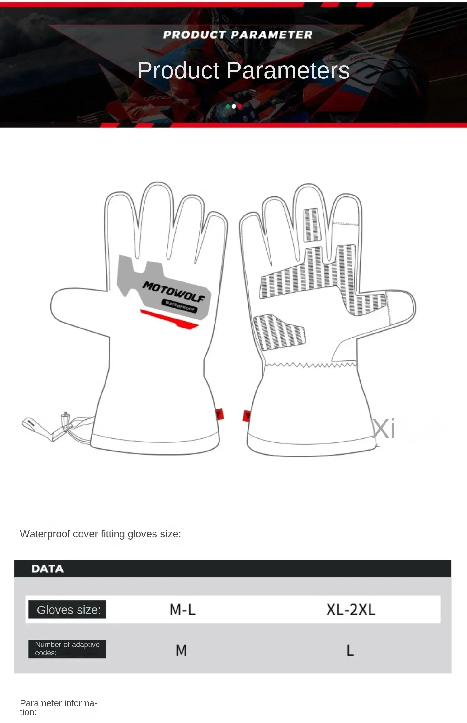 Herbst Winter Motorrad Reiten Handschuhe Wasserdichte Regenschutz Winddicht Warme Motorradfahrer Racing Fahrer Zubehör Männer Frauen – Detail 2