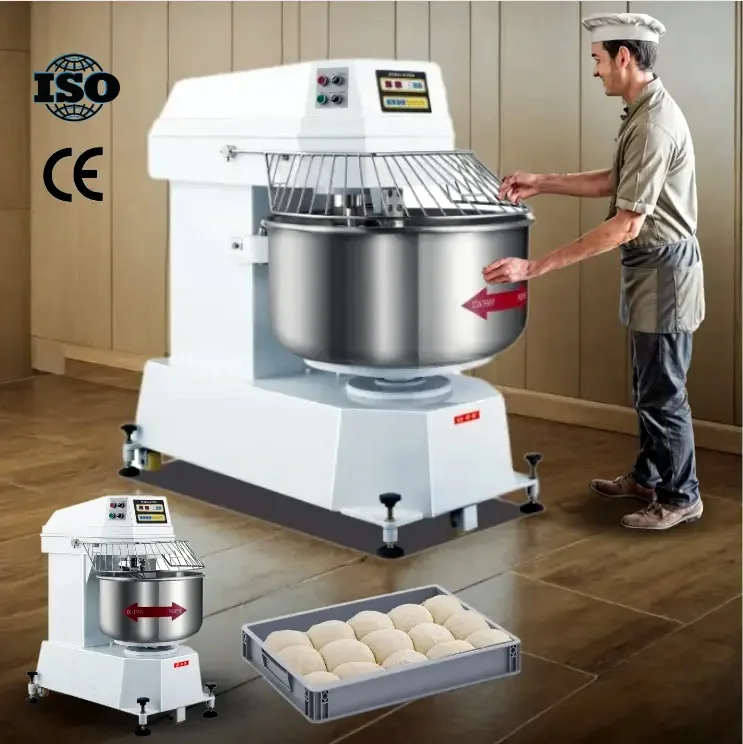 

Industrial Bread Bakery 25kg 50kg 100kg 150 Rpm 110v 20 25 50 kg Spiral Dough Mixer Maker Kneader Kneading Flour Mixing Machine