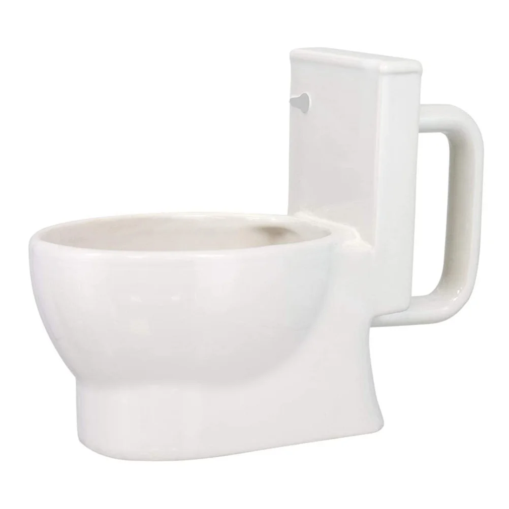 Toilet Cup Coffee Mugs Water Ceramic High Capacity Beer Ceramics Shaped Storage Container Bottle Creative