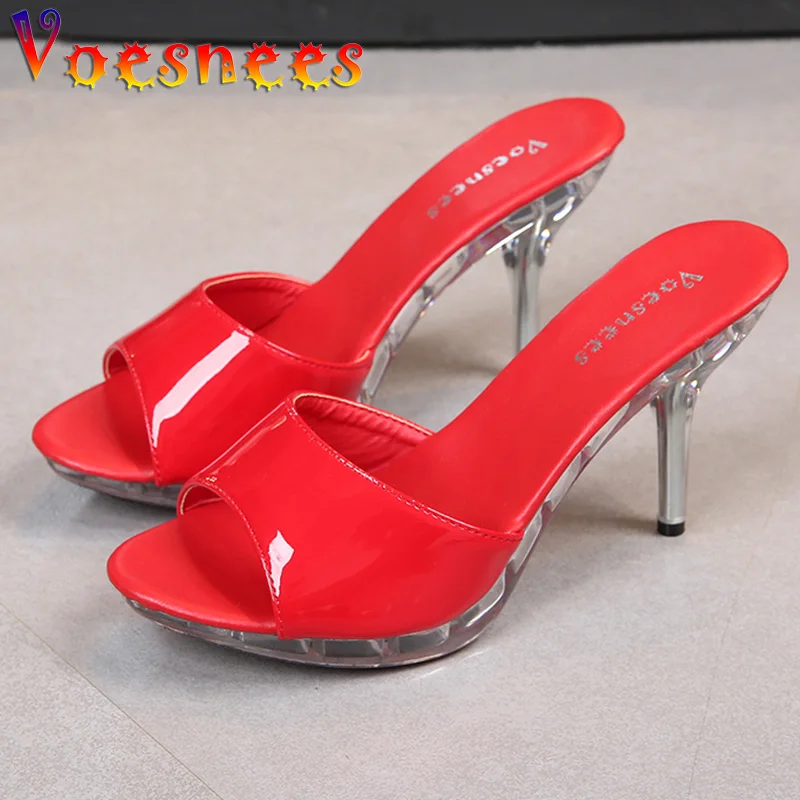 SLIDE Sexy SLIPPER WOMAN SHOE Summer women sandals slippers for women Stripper Heels 2022 Party Platform Stiletto ladies Shoes