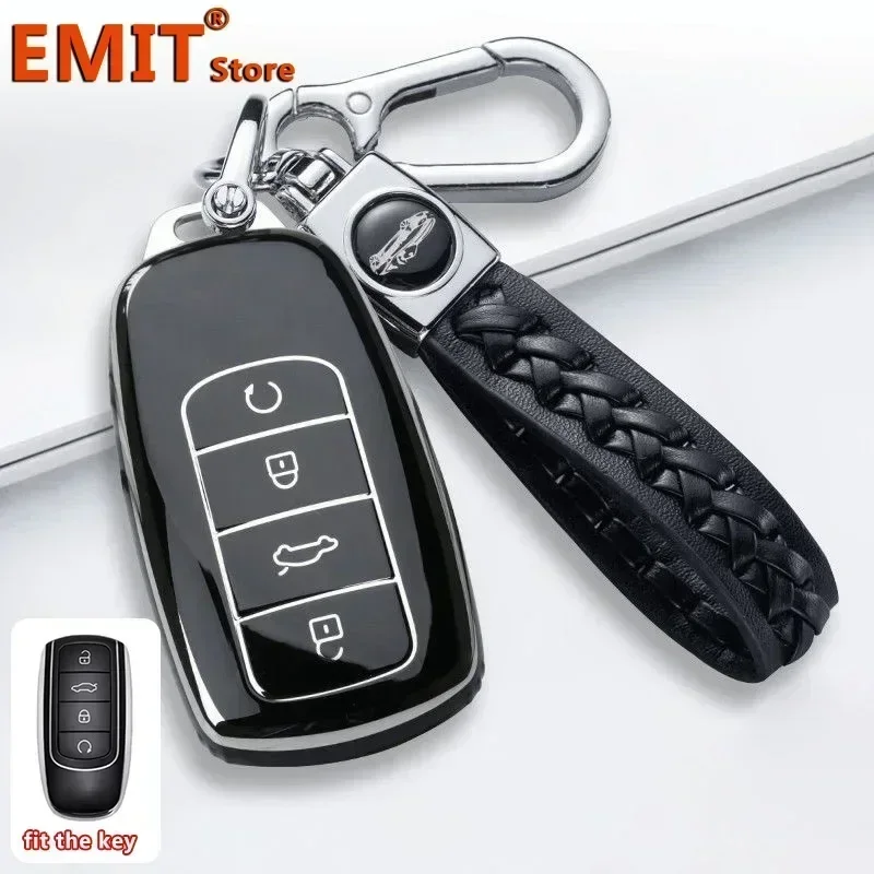 for Chery Jaecoo J7 7 J8 Omoda 5 C5 Arrizo 5 6 PRO Plus Tiggo 7 8 Car Key Case Remote Cover Bag Shell Keychain Fob Accessories 3