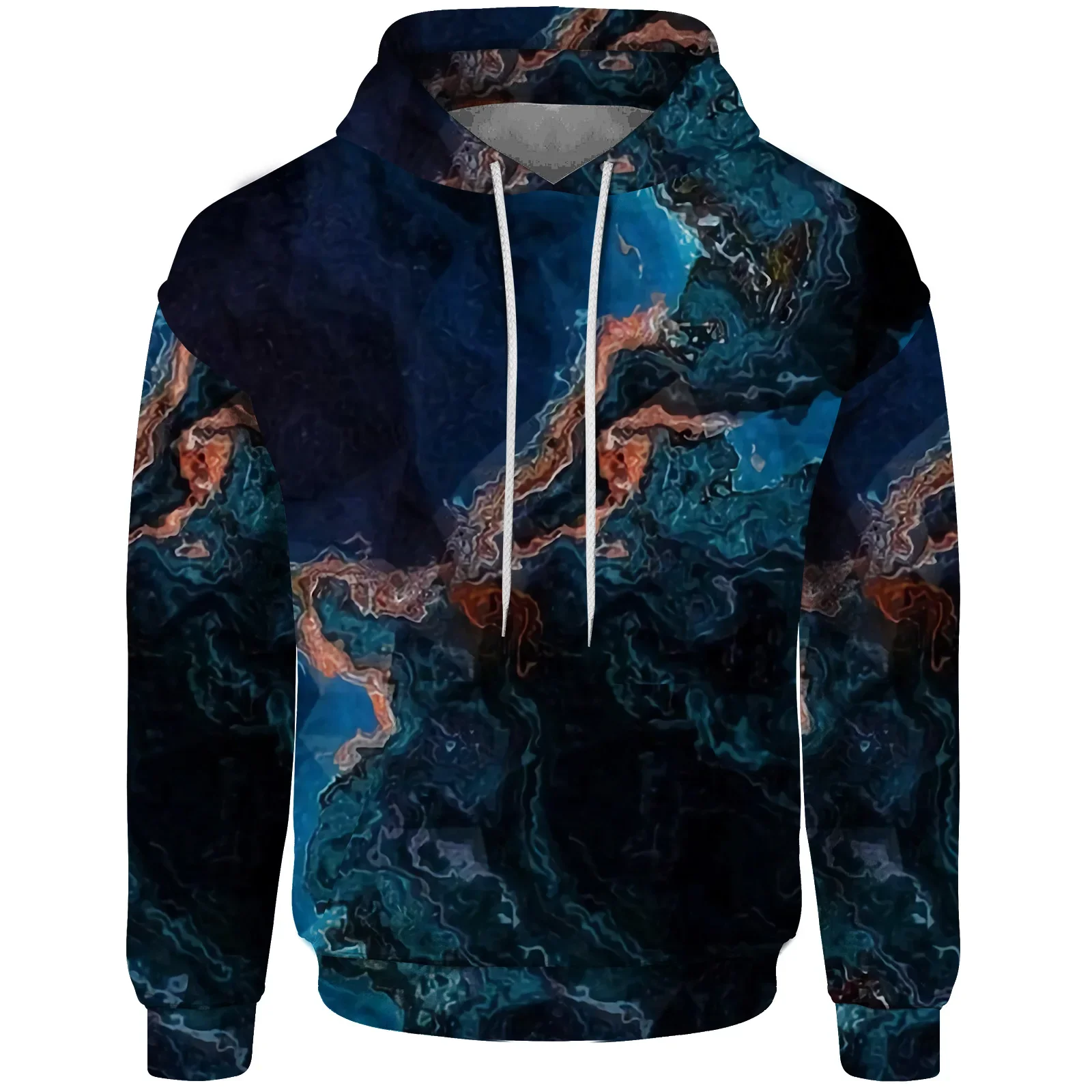 Men Hoodies 3D Print Colorful Splash Ink Streetwear Autumn Winter New Style Rendering Long Sleeve High-quality Pullover Oversize