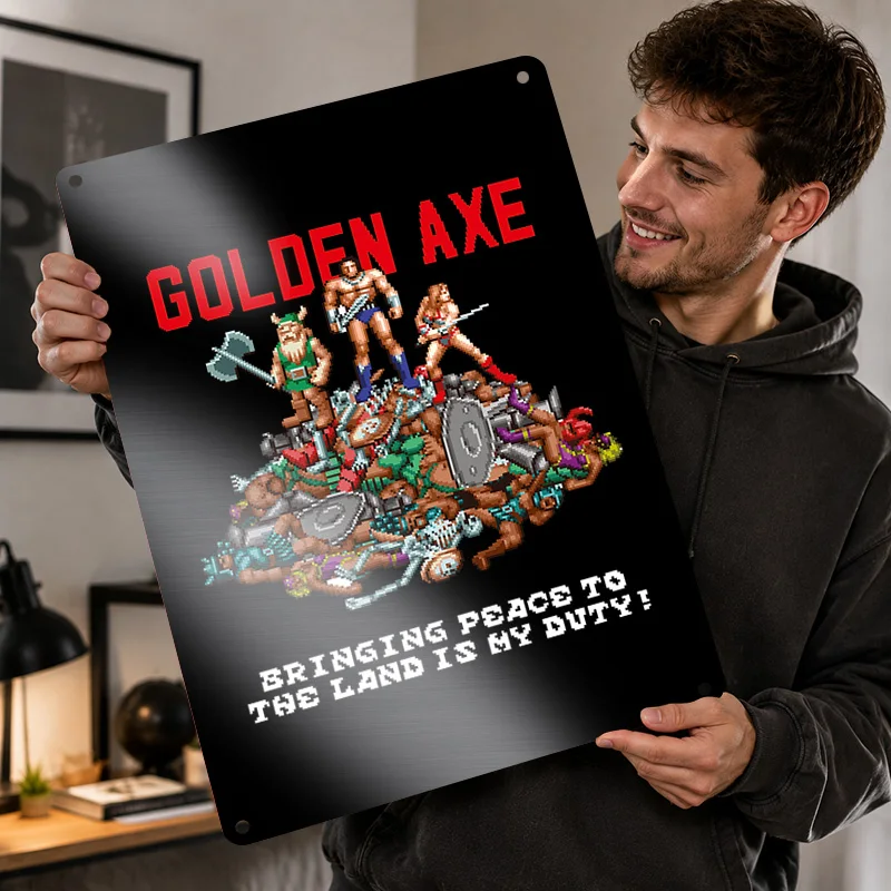SEGA Collection Printed Posters Customized Metal Sign Retro Premium Atmospheric Fantasy Design Wall Art Ideal In Gaming Lounge