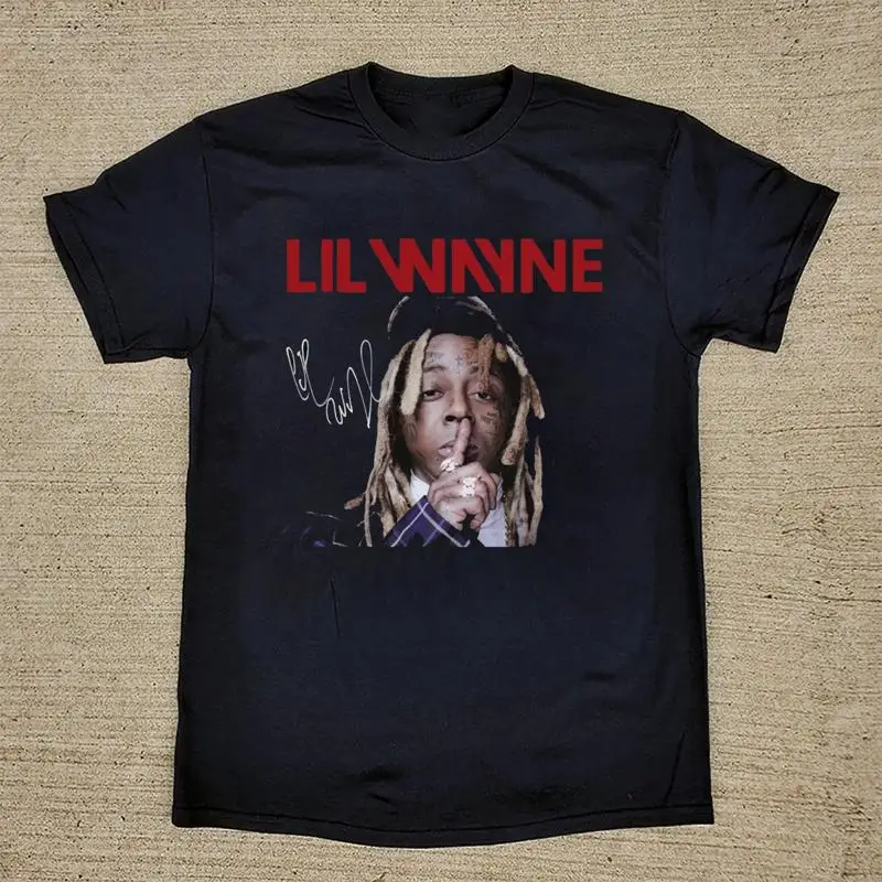 HOT Lil Wayne Black Cotton All size S 5XL For Fans  T shirt HRB318