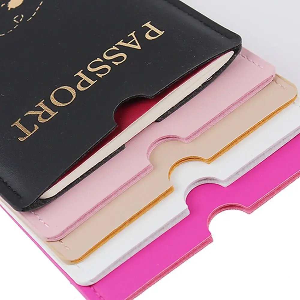 PU Leather Passport Cover Fashion Waterproof Packet Passport Holder Case Document Credit Card Case Travel