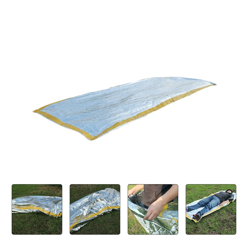 Survival Travel Bag First Aid Sleeping Sack Cold Protection Pet Aluminized Film Camping