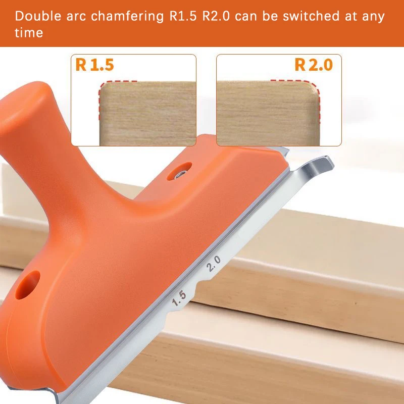 Trimming And Chamfering Device 3-In-1 Internal And External Arc Trimming Planer Eco-Board Paint-Free Board Fillet Trimming Tool