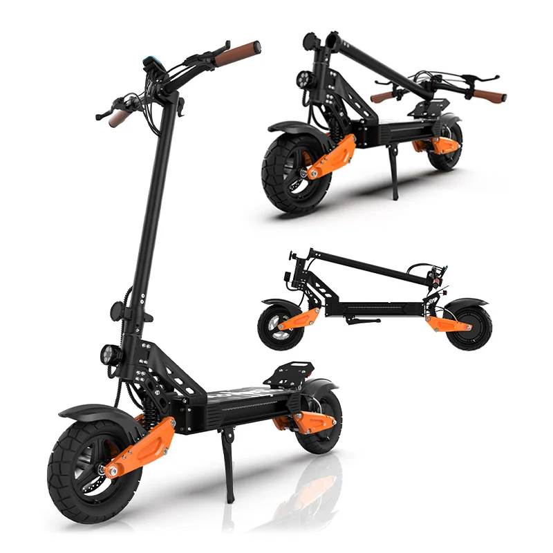 Scooter Eléctrico JUICEASE X6PRO para Adultos, Batería de 48V 13.5Ah, 50KM de Autonomía, Llantas Anchas de 10 Pulgadas, Doble Suspensión