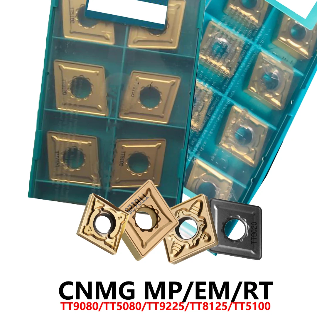 

Original CNMG 120404MP CNMG120408MC CNMG190612RT CNMG120404 CNMG160612 CNMG190616 EM RT TT5080 TT9080 Carbide Inserts Tools CNC