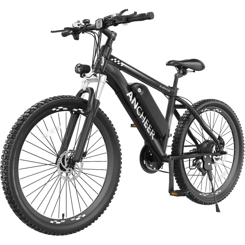 

500W 26" For Adults, 48V 10.4Ah Battery, Up To 55 Miles, 3H Fast Charge, Electric Mountain Bike, 2.1" EMTB