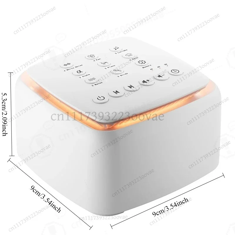 White Noise Machine Rechargeable Sleep Sound Device 30 Soothing Sounds Warm Night Light for Baby Adult Relaxation Aid