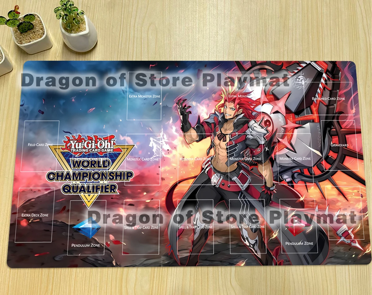 YuGiOh Fiendsmith Engraver Playmat TCG Mata do gry planszowej CCG Trading Card Game Mat Gumowa podkładka pod mysz do gier Darmowa torba 600x350x2mm