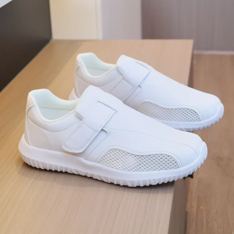 Outdoor Mesh Couple's Shoes Autumn Breathable Casual Mans White Sports Sneakers Slip-on Working Loafers Men's Sneaker 33-49 Size