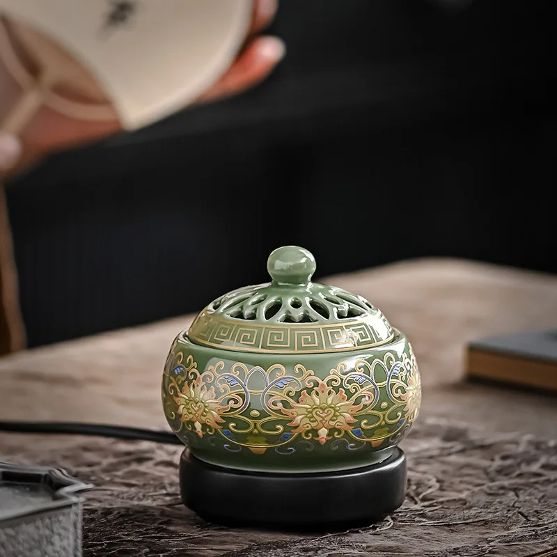 Digital Electric Incense Burner Timed Temperature Control Constant Temperature Household Temple Worship Bedroom Office Study