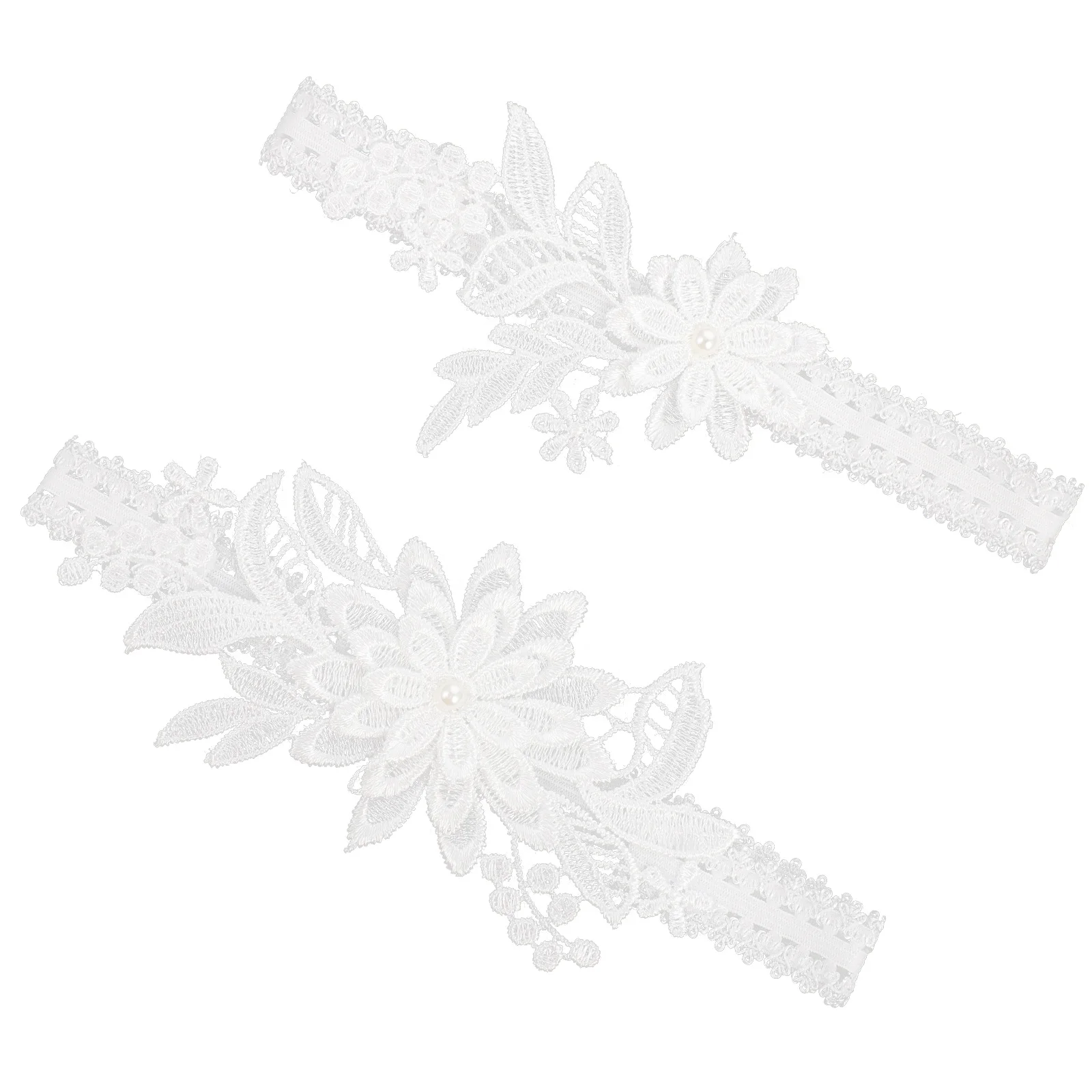 Bandes de jambes en perles, 1 paire, jarretelles de mariée en dentelle florale, haute qualité, solide, Durable, tempérament élégant, décor de mariées