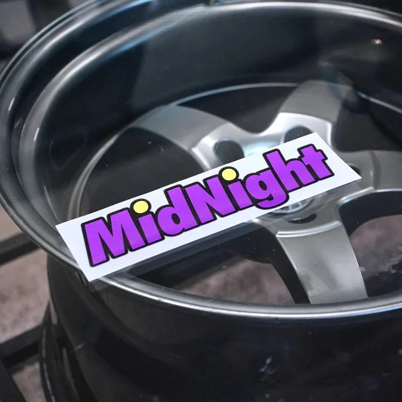 สติกเกอร์ตัวอักษร “MidNight” 1 ชิ้น เหมาะสำหรับตกแต่งกระเป๋าเดินทาง แผ่นสเก็ตบอร์ด และผนังห้องทำงาน
