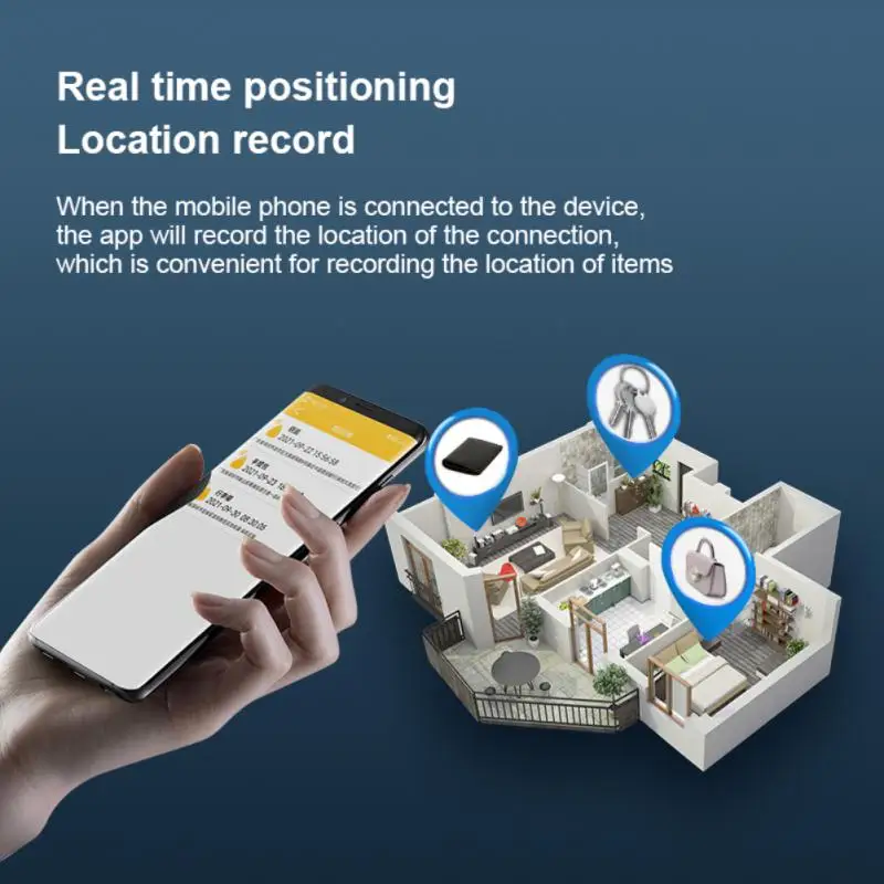 Wireless Bluetooth-compatible Positioning Tracking Mini GPS Tracker Pets Keys Anti-Lost Device Kid Bag Wallet Tracker For Apple