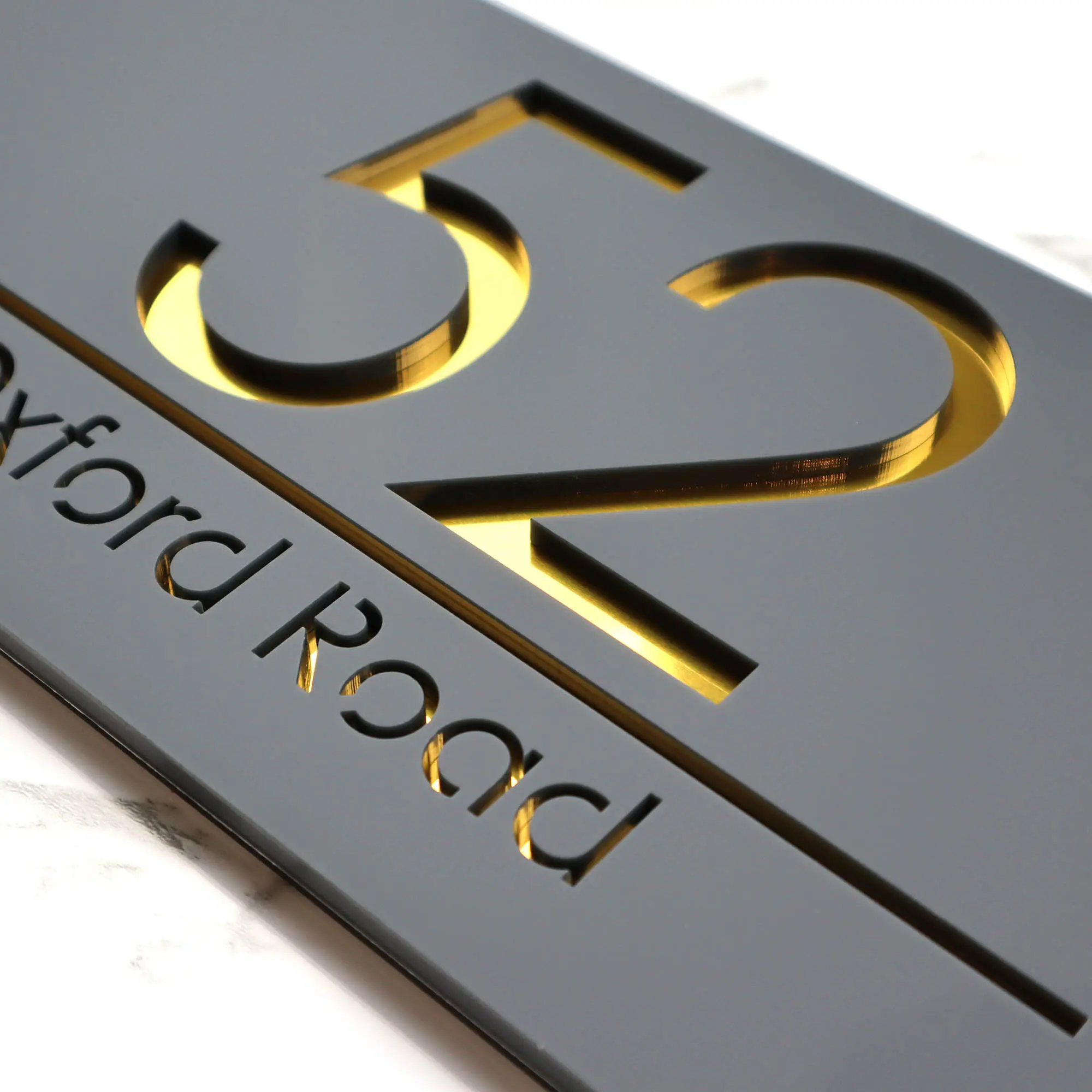 

Big Size Private Customization Laser Cut Matt Mirror Personalised Door Numbers House Sign Plaques Personalised Laser Number