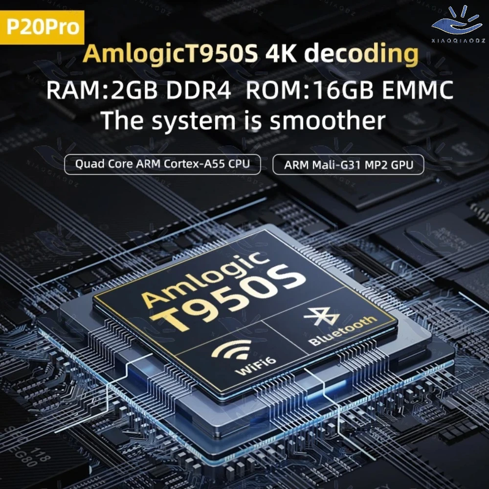 Projektor XIAOQIAODZ 4K Kino Domowe Smart LED 1080P Native Android Gry Wideo Telefon Kino Full HD Wifi BTEducate Automatyczny Fokus