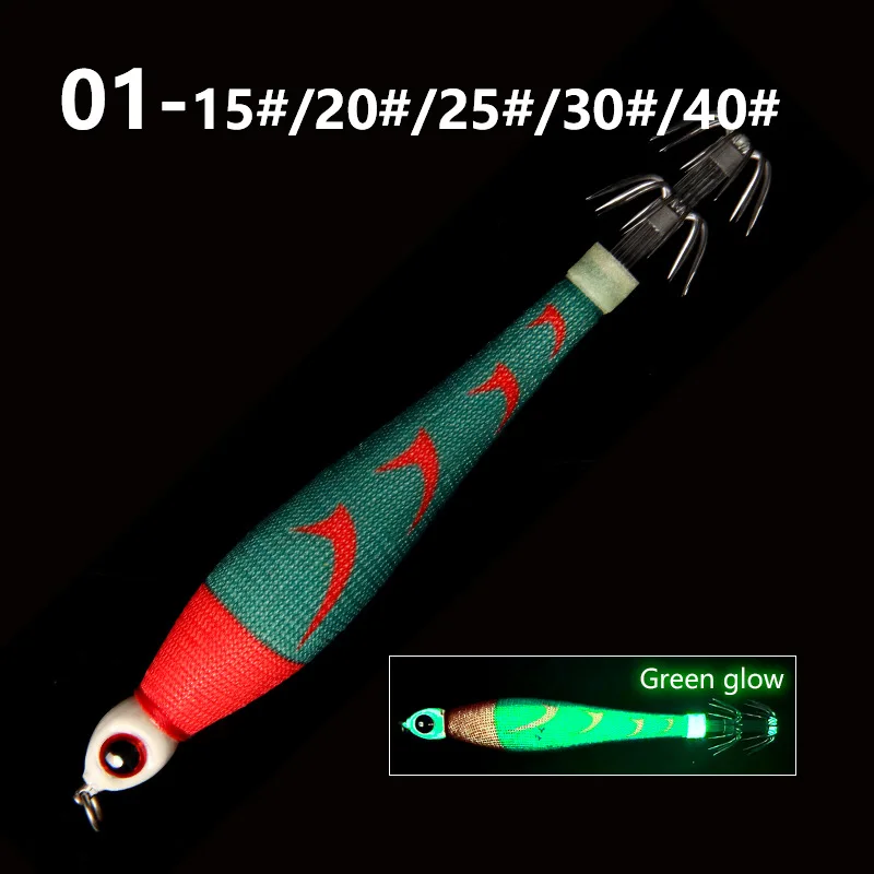 توهج في الظلام النسيج رولز الحبار الرقص انفجار الرقص مظلة الرقص خشبية الروبيان إغراء الطعم بالجملة الحبار هوك